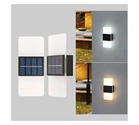MEVZHH Lampes Murales, Solar Outdoor Wall Lantern - Impermeable Led Sconce Light Pour Le Porche, Le Patio, Le Jardin Et L'Entrée - Solairemaliste Pour La Porte D'Entrée Et La Décoration de La Maison/B