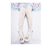 MEVZHH Lolita Doré Collant Multicolore Imprimé Bas Mignon Mode Multicolore/B Chaussettes Blanches Lait/E Taille