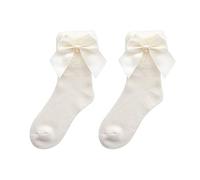 MEVZHH Lolita Mignon Automne Et Hiver Doux Arcrles Chaude Douce Fille Chaussettes/Blanc/E Taille