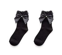 MEVZHH Lolita Mignon Automne Et Hiver Doux Arcrles Chaude Douce Fille Chaussettes/Noir/E Taille