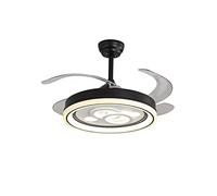 MEVZHH Lumière de Ventilateur de Plafond de Purification de L'Air,Es Rétractablessàndentif À Led Simple Moderne Économie D'Énergie À Télécommande Sans Fil Mode Chambre À Coucher Salon/48Cm * H45Cm (10