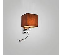 MEVZHH Lumières Murales, Led Chambre À Coucher Lumières de Lecture Lumière Murale Avec Commutateur Tissu de Lin Réglable Projecteur Muralpes Murales D'Éclairage Décoratif Simple Pour L'Étude, Coin de