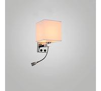 MEVZHH Lumières Murales, Led Chambre À Coucher Lumières de Lecture Lumière Murale Avec Commutateur Tissu de Lin Réglable Projecteur Muralpes Murales D'Éclairage Décoratif Simple Pour L'Étude, Coin de
