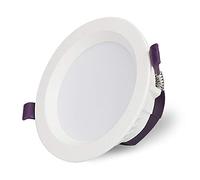 MEVZHH Lumières Murales, Projecteurs Encastrés Intérieurs Blanc Rond Panel Wall Washer, Projecteurs de Corps En Aluminium, Plafond de Cuisine Simple Pour Couloir, Salon, Chambre/Lumière Neutre/5 Watts