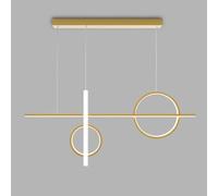 MEVZHH Lumièresndentivess Modernes Intérieurs, Pour Salle À Manger A Mené Linéaire Avec Cuisine Réglable Île Salle À Manger Salon Longue Bande/Or