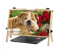 MEVZHH Lupes, 21 Pouces D'Écran D'Ordinateur Portable, Luvidéo de Jeu, Super 5X Loupe, 3D Hd Mobile Amplificateur Vidéo, Blanc, 2In/Blanc