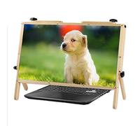 MEVZHH Lupes, 22 Pouces D'Écran D'Ordinateur Portable, Luvidéo de Jeu, Super 5X Loupe, 3D Hd Mobile Amplificateur Vidéo, Blanc, 22In/Br