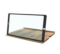 MEVZHH Lupes, 3X 4X 12 Pouces Grain de Bois Écran Horizontal Et Vertical À Double Usage Téléphmobile Écran Louhd 3D Vidéo Loupe/Grain de Bois Blanc