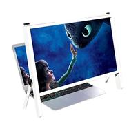 MEVZHH Lupes, Amplificateur D'Écran D'Écran D'Ordinateur Portable Réglable 3D Hd Amélioré, Lentille D'Agrandissement de Support de Protecteur Pliable de 21 Po Pour La Lecture, Les Jeux, La Lecture de