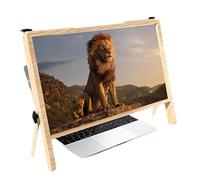 MEVZHH Lupes, Amplificateur D'Écran D'Écran D'Ordinateur Portable Réglable 3D Hd Amélioré, Lentille D'Agrandissement de Support de Protecteur Pliable de 21 Po Pour La Lecture, Les Jeux, La Lecture de