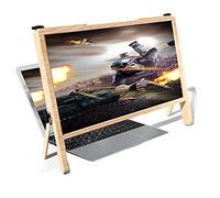 MEVZHH Lupes,Apportez Soutien À L'Écran D'Ordinateur Portable,Lude Lecture Ultra-Clairerayonnement de Lumière Bleue 3D À Angle Réglable Lud'Écran D'Ordinateur Portable 3X,Blanc/Couleur Bois