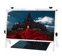 MEVZHH Lupes,Lud'Écran D'Ordinateur Pour Ordinateur Portable, Porte-Loupes D'Écran de Téléphavec Conception D'Angle Réglable,22 Écran de Projection Pliant Pratique,Ultra-Blu-Ray 3X Magnifyi/Blanc