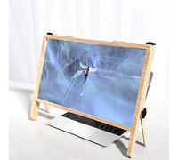 MEVZHH Lupes, Lud'Écran Pour Ordinateur Portable, Lud'Écran À Angle Réglable, Lumièrebleue, Bureau D'Amplificateur Portable, Convient Pour Regarder Des Films/Couleur Du Bois