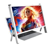 MEVZHH Lupes,Randissement D'Écran 3D Hd Amplificateur D'Agrandissement D'Ordinateur Portable, 21 "Agrandisseur D'Écran D'Ordinateur,Randisseur D'Écran Pliable Hd Loude Lecture/Blanc