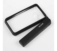 MEVZHH Lupes, Verre Portable 2X 4X Double Lentille Hd Enfant Vieil Homme Outil Readiidentification Foldihandle Black Pocket Loupe