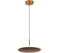 MEVZHH Lustres,De Plafond Japonais Noir Noix En Bois En Bord de Litndentif Lumière Modernemaliste Ronde Île de Cuisinepependue Mi-Siècle Cuivre Nordsalle À Manger Pour La Chambre À Coucher Étude Salon