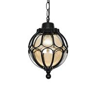 MEVZHH Lustres, Ip65 Imperméablependu Lanterne Lumière Rétropendentive Ombre Globulaire Extérieur Plafond Extérieur Avec Verre À Bulle Et Chaîne Réglable Pour Porche, Patio, En Bronze Rustfabriqué En/