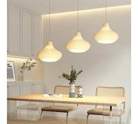 MEVZHH Lustres, Lumièrendentive de Lanterne, Umbrella de Soie D'Imitationpendue Wabi-Sabi Blanche, Créatif Simple de Hauteur Réglable Pour Le Salon Salle À Manger Cuisine Île Chambre/A2