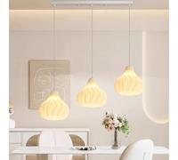 MEVZHH Lustres, Lumièrendentive de Lanterne, Umbrella de Soie D'Imitationpendue Wabi-Sabi Blanche, Créatif Simple de Hauteur Réglable Pour Le Salon Salle À Manger Cuisine Île Chambre/B2