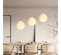 MEVZHH Lustres, Lumièrendentive de Lanterne, Umbrella de Soie D'Imitationpendue Wabi-Sabi Blanche, Créatif Simple de Hauteur Réglable Pour Le Salon Salle À Manger Cuisine Île Chambre/C2
