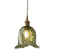 MEVZHH Lustres, Lumièresndentifs En Verre Ambre Cuisine Île Nordéclairagendentif Moderne Industriel Ferme Vidre Blownpependue Verte Pour Chambre Salle Dens Salle Dens Salon/Vert