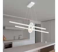 MEVZHH Lustres, Lumièresndentifs Intérieur 110Cm Linéaire Créatifndentifledndentif Décor Moderne Alumiled Restaurant Vivre/Blanc/Dimm Sans Pas