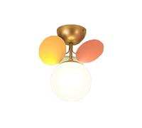 MEVZHH Lustres, Moderne, À 8 Lumières Du Milieu Du Siècle Avec Ombre En Verre Globe Blanc Art Décor Créatif Pour Le Salon/Blanc/25 * 23Cm (10 * 9 Pouces)