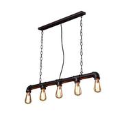 MEVZHH Lustres, Retrocafé Barecréative E27Personnalité Salon Salle À Manger Chambre À Coucher Étude Antverre Métalliqueàpendre Décoen Bois, C Présent