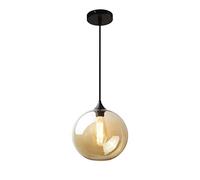 MEVZHH Lustrespendentive Industriel Métal Finition Verre Boule Ronde Ombrependentive Rétro Plafondrétro Boule Verre Ombre,A/30Cm Présent