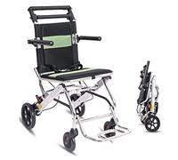 MEVZHH Machines de Déplacement de Fauteuil Roulant Mobiles Confortables En Plein Air Pliantesde Déplacement de Fauteuil Roulant Mobile Confortable En Plein Air Roue Mobile Confortable Portable Légère