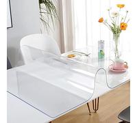 MEVZHH Nappes, Protecteur de Couverture de Table En Pvc, Protecteur de Table En Plastcarré En Imperméable de 1,8 Mm Pour Table Basse/Table de Lit/Table Latérale/80 * 100Cm / 31 * 39In