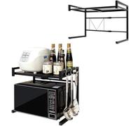 MEVZHH Nizer D'Étagère Murale Moderne Pour Cuisine - Étagère En Acier Inoxydable À 2Ux Pour Restaurant Bar Maison Et Blanchisserie - Inox 80X30X57Cm Solution de Stockage Économisant de L'Espace/Noir-2