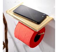 MEVZHH No Drill Portant Papier Toilette Mounté Au Mur Résistant À La Rouille En Alliage de Zinc Portant Rouleau Loo Imperméable Pour Salle Dens Et Cuisine Accessoires de Conceptionmaliste de Luxe Mode