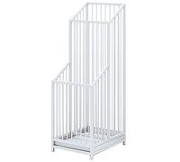 MEVZHH Parapluie Stands, Nordic Parapluie Stand Moderne - Creux, Parapluie Libre de Stand Support Avec Bac D'Eau, Couloir Hall Entrance Parapluie Rack/Blanc