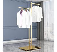 MEVZHH Parapluie Stands, Parapluie Rotatif Séchage Rack, Métal 2 Voies Vêtements Stand Avec Bras Droitsinture À Pulvérisation Or Multiple/A/130 * 70 Cm