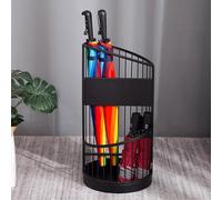 MEVZHH Parapluie Stands, Parapluie Stand Moderne de Haute Qualité, Parapluie Stand de Conception Antidérapante En Métal Avec 2 Sections Pour Parapluies Longs Et Courts Parapluies/Cannes/Bâtons À P