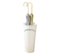 MEVZHH Parapluie Stands, Seau Parapluie Moderne Avec Lettre, Baril de Stockage Pour Organiser Cannes Et Parapluies, Parapluie Stand En Métal, Racks Home Stands Décor/Blanc