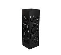 MEVZHH Parapluie Supports, Parapluie Creux En Métal Pour La Décoration de Bureau Intérieur, Parapluie Carré Autonome Stand Avec Bac À Goutte À Goutte Et Crochets, Organisateur de Stockage Pour Les Bât