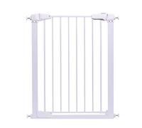 MEVZHH Pet Playpens,Porte de Sécurité Extra Haute,Porte Rétractable Pour Animaux de Compagnie À Pression D'Extension Blanche Pour Escaliers À L'Intérieur Escalier-Balusters/A/107-113Cm