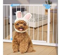 MEVZHH Pet Playpens Portes de Sécurité Pour Les Portes Et Les Escaliers Portes de Sécurité Pour Animaux de Compagnie Extensibles Avec Extensions Séparées Extra Large Haut Métal Marche À Travers Porte
