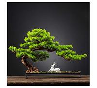 MEVZHH Plantes Artificielles, Bienvenue Songya Simulation Bonsai Salon Décoration D'Hôtel Ornaments Nouveau Faux Arbre Artisanat En Pot Cadeaux Arbre de Simulation/C