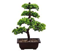 MEVZHH Plantes Artificielles Créative Bonsaï Arbre Décoration de Plante Artificielle Ne S'Est Pas Fanée Pas D'Arrosage En Pot Pour La Maison de Bureau, Plastique, Arbre de Simulation Élevé de 15,7 "/C