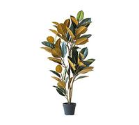 MEVZHH Plantes Artificielles Plante Artificielle Arbre En Caoutchouc Bren Pot Avec Des Feuilles Luxuriantes Et de Grands Ornements de Bonsai Au Plafond, 49 Pouces de Haut,E Pièce.Arbre de Simulation
