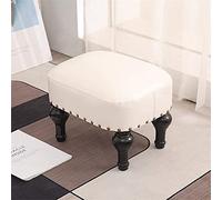 MEVZHH Pu Cuir Pied Tabourettit Tabouret Rectangle Jambes En Bois Haute Capacité Canapé Siège Polyvalent Dressitabouret Salon