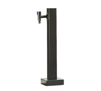 MEVZHH Robinets, En Extérieur À L'Épreuve de Gel Spigot D'Eau, Robinet de Montage Au Sol En Acier Inoxydable Avec Conception de Colonne Ronde/Colonne Carrée Avec Robinet/60 Cm