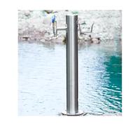 MEVZHH Robinets, Fontaine D'Eau Extérieure Robinet de Jardin En Acier Inoxydable Indéavec Accessoires de Montage Pour La Distribution D'Eau Décorative/Style Haut/Robinet Verrouillable