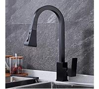 MEVZHH Robinets, Robinet de Cuisine Extrait Eau Chaude Et Froide Évier Évier Robinet Éclabousseur, Robinets de Mélangeur D'Évier de Cuisine À Bec Pivotant Avec Pulvérisateur Extrait Robinet de Cuisine