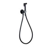 MEVZHH Rubinets, Systèmes de Douche Den À Robinet D'Eau Pulvérisateur de Bidet Monté Sur Mur, Robinet Den À Eau Chaude Et Froide Portable Pulvérisateurs de Toilettes Pour Douche/Noir