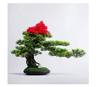 MEVZHH Simulation de Plantes Artificielles Bienvenue Songke Bonsai Décoration de Bureau Nouvelles Plantes Vertes Décoration D'Entrée de Salon Podocarpus Cadeaux Et Artisanats D'Hôtel Arbre de Simulati