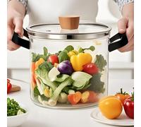 MEVZHH Soupes Avec Couvercles Résistantes À La Chaleur, Légères, Faciles À Nettoyer, Bonne Préservation de La Chaleur, Belle Apparence, Convient À La Cuisson de Pâtes, Souà Nouilles, Lait Et Autres Al